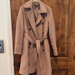 J. Crew Women's Camel wool Double-Breasted Pea Coat